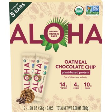Aloha Oatmeal Chocolate Chip Protein Bars