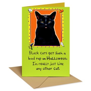 American Greetings Funny Halloween Card for Cat Lovers (Take Over the World)