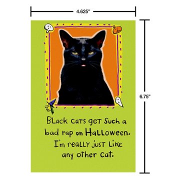 American Greetings Funny Halloween Card for Cat Lovers (Take Over the World)