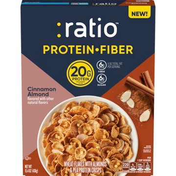 :ratio Protein Fiber Cinnamon Almond Cereal