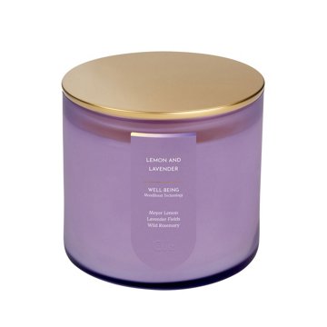 Cue Lemon & Lavender Well Being Scented Candle