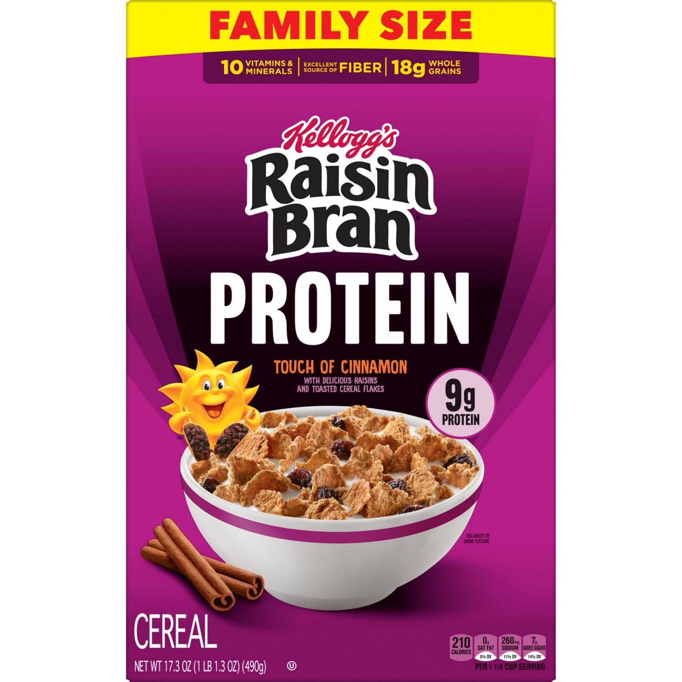 Kellogg's Raisin Bran Protein Cereal - Family Size - Shop Cereal at H-E-B