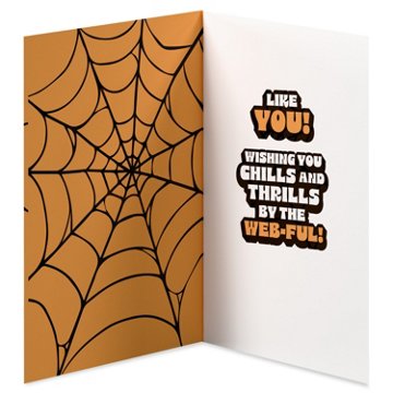 American Greetings Marvel Spiderman Halloween Card for Kids (Chills & Thrills)
