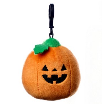 American Greetings Halloween Plush Pumpkin Keychain