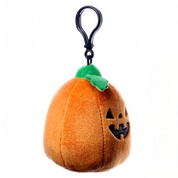 American Greetings Halloween Plush Pumpkin Keychain