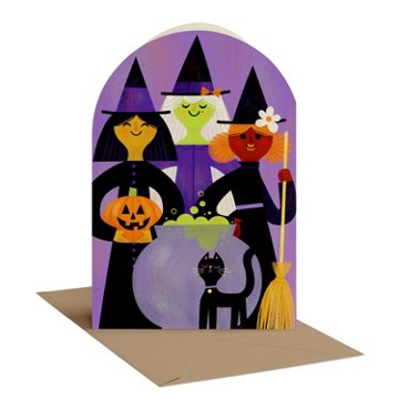 American Greetings Halloween Card for Kids (Warm Witches)