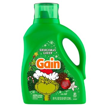 Gain Liquid Laundry Detergent, 61 Loads - Grinchmas Cheer Scent