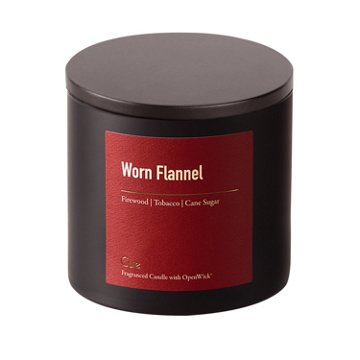 Cue Worn Flannel Scented Candle