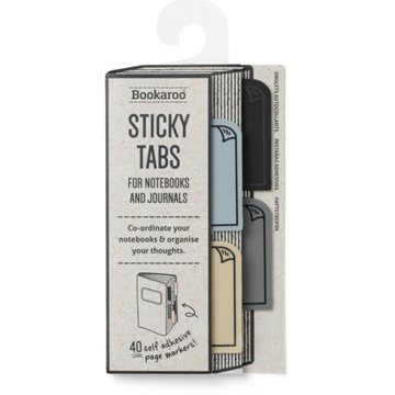 Bookaroo Monotone Sticky Tabs, 40 ct