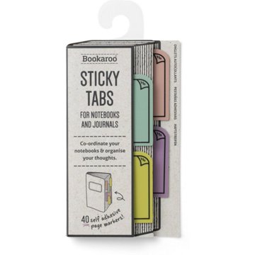 Bookaroo Pastel Sticky Tabs, 40 ct