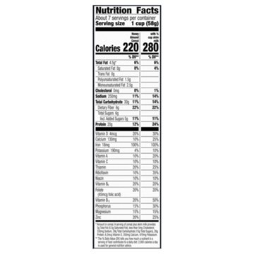 :ratio Protein Fiber Honey Almond Cereal