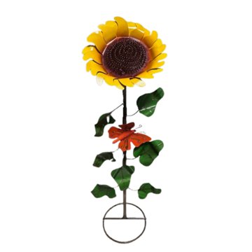 Creative Decor Sourcing Sunflower Metal Garden Statue, Large