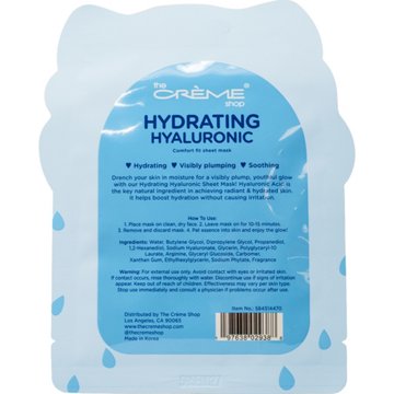 The Crème Shop Hydrating Hyaluronic Comfort Sheet Mask