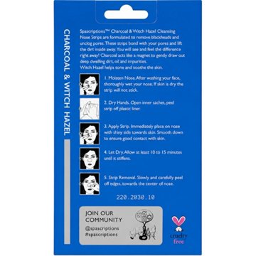 SpaScriptions Charcoal & Witch Hazel Nose Strips