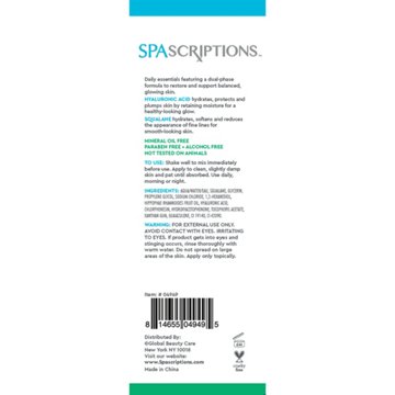 SpaScriptions Hydrating Double Serum with Hyaluronic Acid