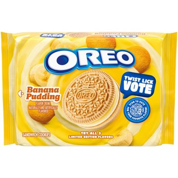 OREO Limited Edition Banana Pudding Sandwich Cookies, 10.68 oz