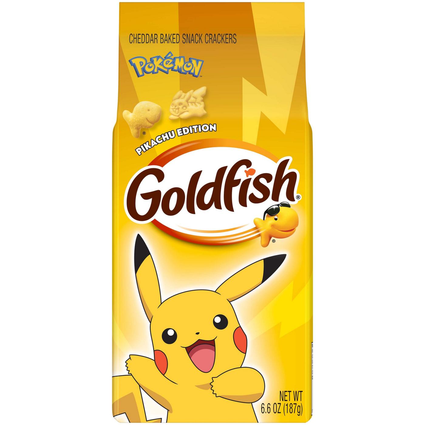Goldfish Pokemon Pikachu Edition Cheddar Crackers - Shop Crackers ...