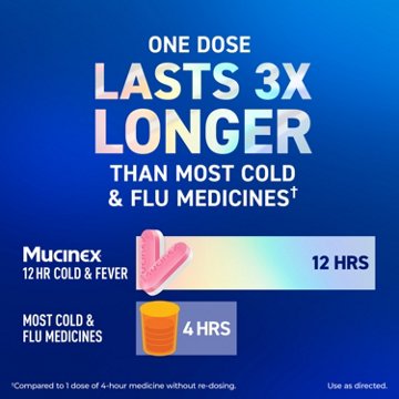 Mucinex 12 Hour Cold & Fever Multi-Symptom Tablets