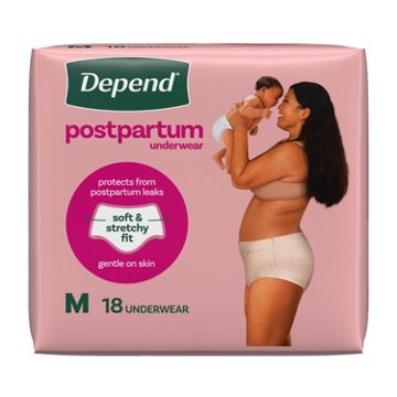 Depend Postpartum Underwear - Medium