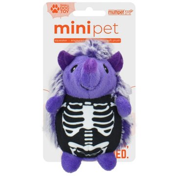 Multipet Mini Squeaker Halloween Hedgehog Dog Toy - Assorted Colors, 4"