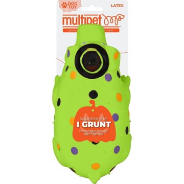 Multipet Latex Halloween Goblet with Witch Hat Dog Toy - Assorted Colors, 7.5"