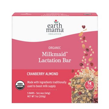 Earth Mama Organic Milkmaid Lactation Bar - Cranberry Almond
