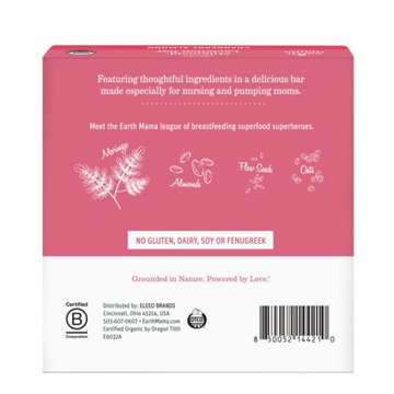 Earth Mama Organic Milkmaid Lactation Bar - Cranberry Almond, 5 ct