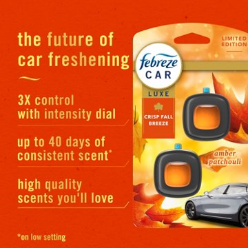 Febreze Luxe Car Vent Air Freshener - Crisp Fall Breeze