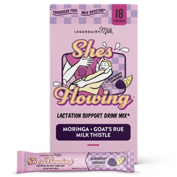 Legendairy Milk She's Flowing Lactation Support Drink Mix - Blackberry Lemonade
