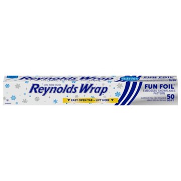 Reynolds Wrap Standard 12 in Aluminum Foil - Snowflake , 50 sq ft