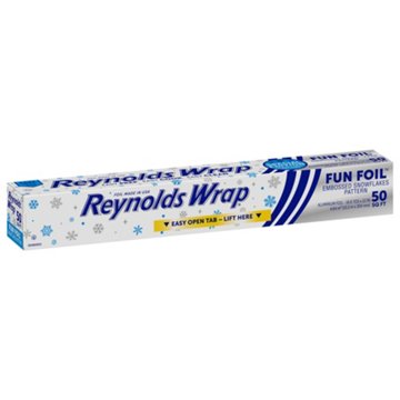Reynolds Wrap Embossed Aluminum Foil - Fun Foil Hearts, 50 sq ft