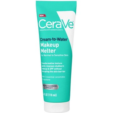 CeraVe Cream to Water Double Cleanse Make Up Melter, 4 oz
