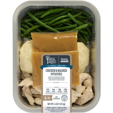 Meal Simple by H-E-B Family Meal - Chicken, Green Beans & Mashed Potatoes