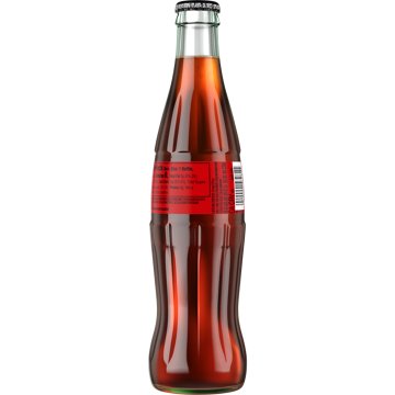 Coca-Cola Zero Sugar Soda Soft Drink Glass Bottle