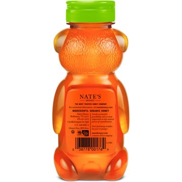 Nate's Honey 100% Pure Organic Raw & Unfiltered Honey, 12 oz