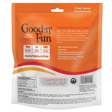 Healthy Hide Good 'n' Fun Triple Flavor Twists, 35 ct