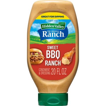 Hidden Valley Original Sweet BBQ Ranch Condiment & Dressing,  Easy Squeeze Bottle