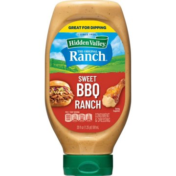 Hidden Valley Original Sweet BBQ Ranch Condiment & Dressing,  Easy Squeeze Bottle