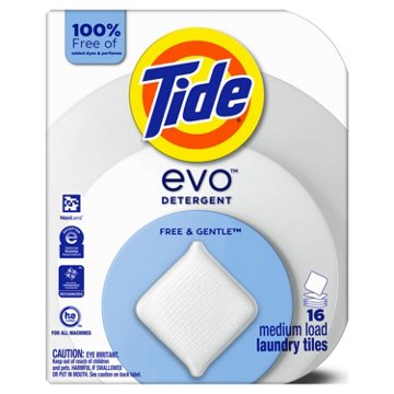 Tide Evo Laundry Detergent Tiles - Free & Gentle