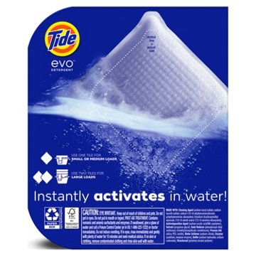 Tide Evo Laundry Detergent Tiles - Free & Gentle