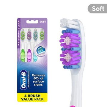 Oral-B Advanced Whitening Clean Soft Toothbrushes