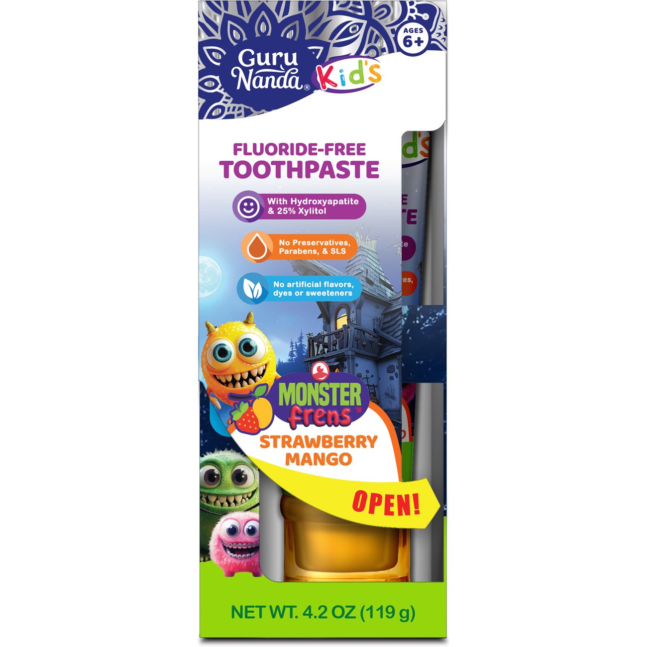 Guru Nanda Kid's Fluoride-Free Toothpaste - Strawberry Mango - Shop ...