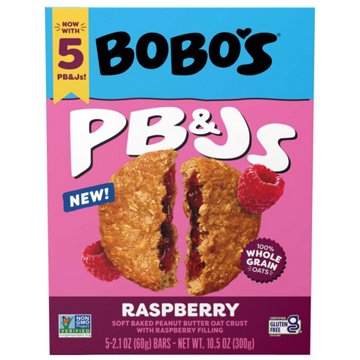 Bobo's PB&Js Raspberry Oat Bars