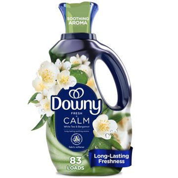Downy Fresh + Calm Fabric Softener, 83 Loads, White Tea & Bergamot