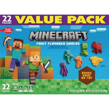 Betty Crocker Minecraft Fruit Flavored Snacks - Value Pack