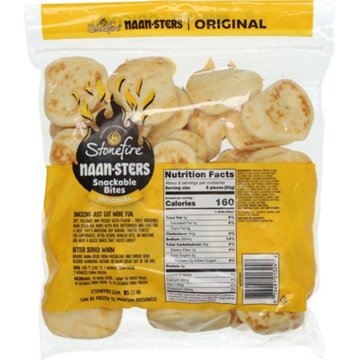 Stonefire Naan-sters Snackable Flatbread Bites - Original, 14.1 oz