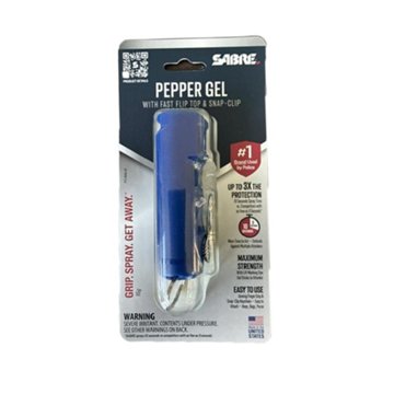 SABRE Pepper Gel Keychain - Sapphire Blue