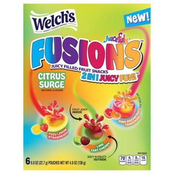 Welch's Juicefuls Fusions Citrus Surge Fruit Snacks , 6 ct