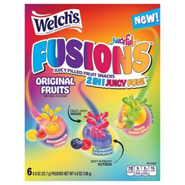 Welch's Juicefuls Fusions Original Fruit Snacks , 6 ct