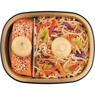 Meal Simple by H-E-B Miso Salmon with Asian Noodles